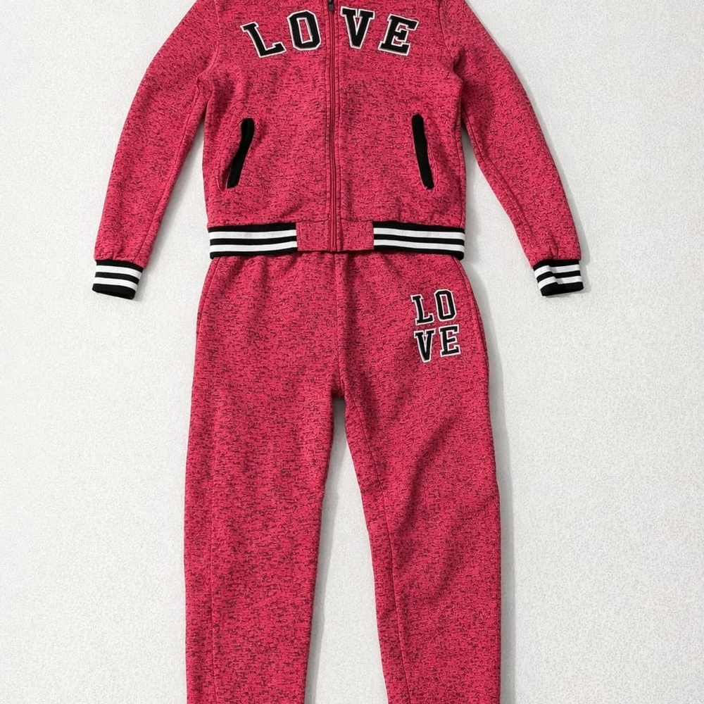 Pink Love Tracksuit Set